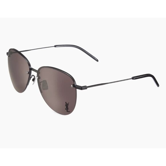 Saint Laurent SL 328/K M Monogram Pin 61MM Aviator black Sunglasses - Picture 1 of 9